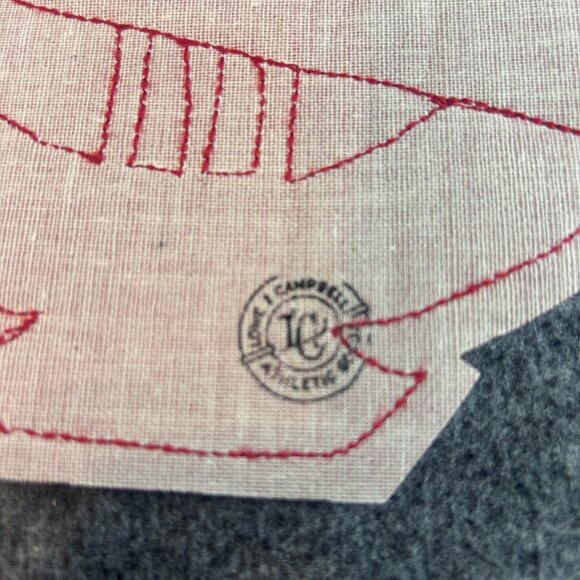 Vtg Marching Band Letterman Jacket Badge Varsity School Lyre Red White YHS 1930s - Picture 5 of 9